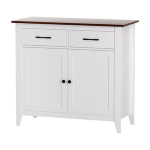 Hallway Sideboard Cabinet | Storage Cupboard | 2 Drawers | White