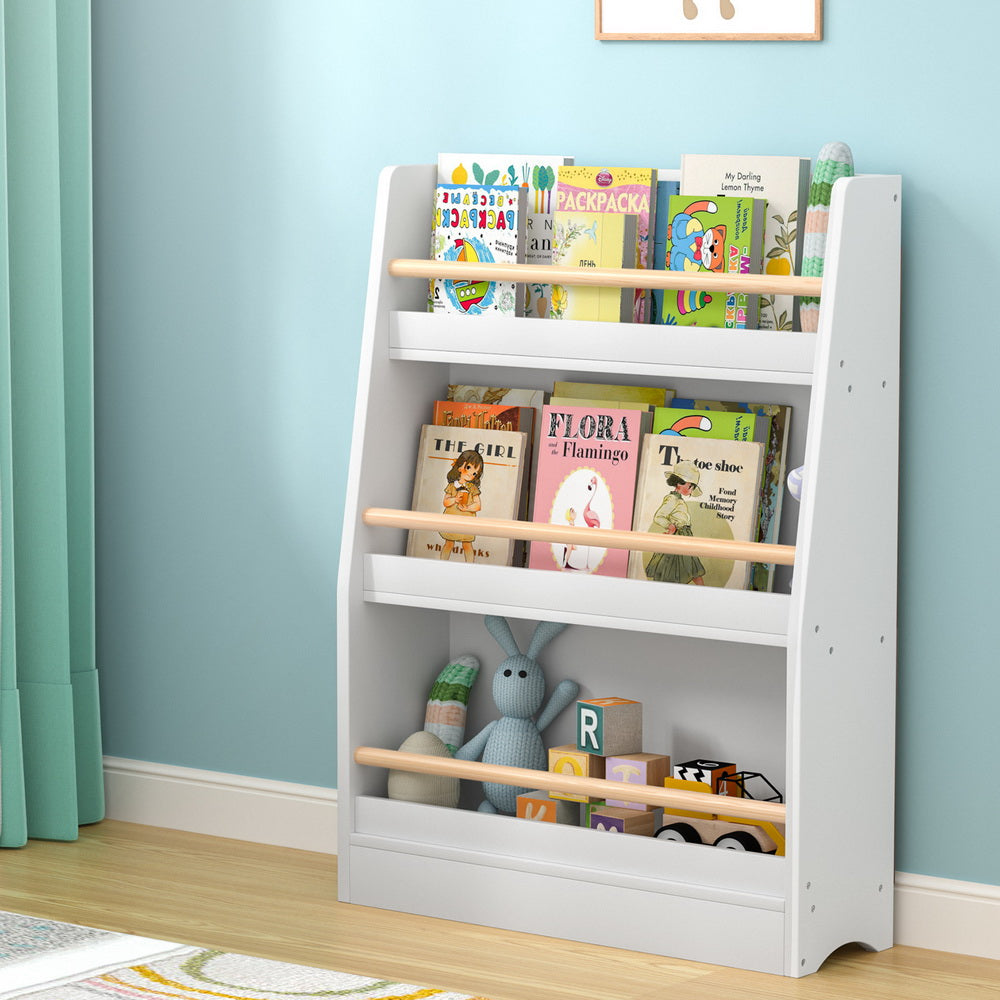Bookshelf | 3-Tier Storage | Children’s Bookcase Organizer | White