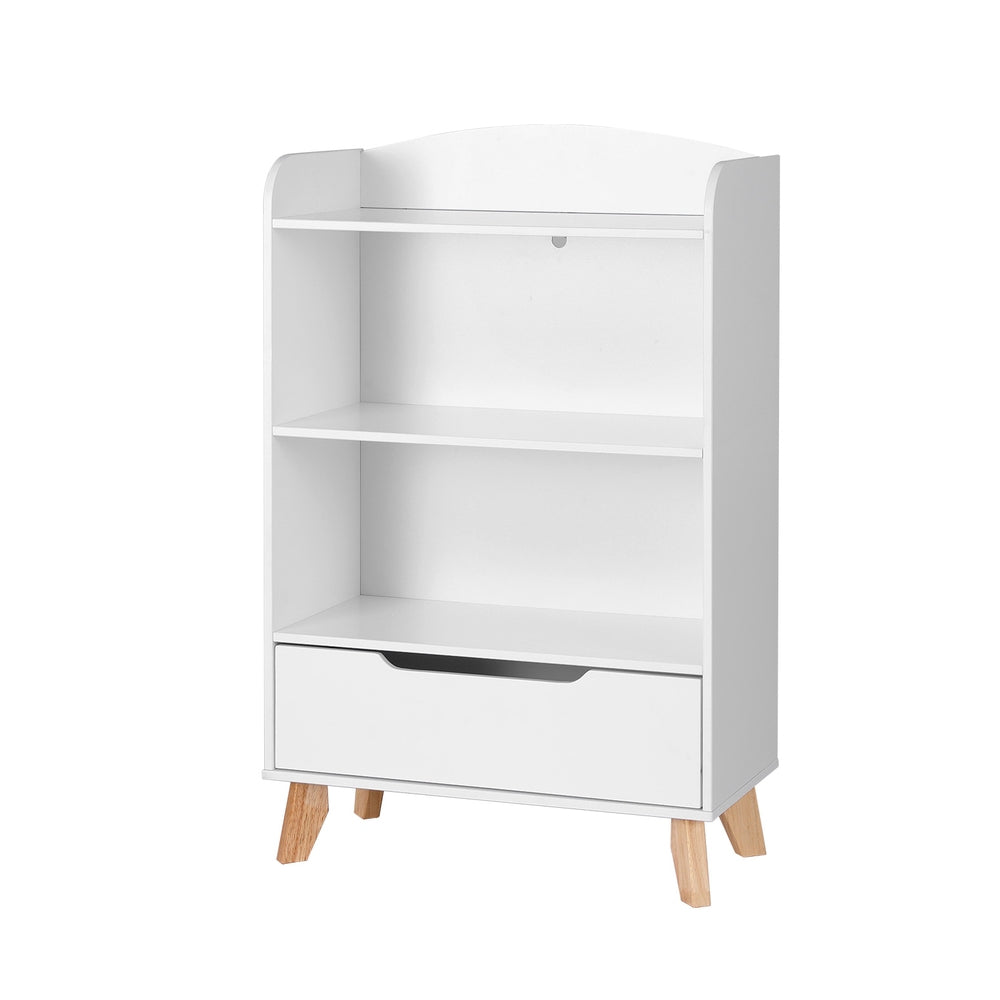 Bookshelf | 3 Tiers | Storage Bookcase | Toys Organizer Drawer