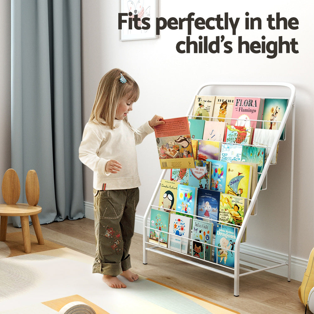 Bookshelf | 6 Tiers | Magazine Rack | Children Bookcase Organizer | Foldable