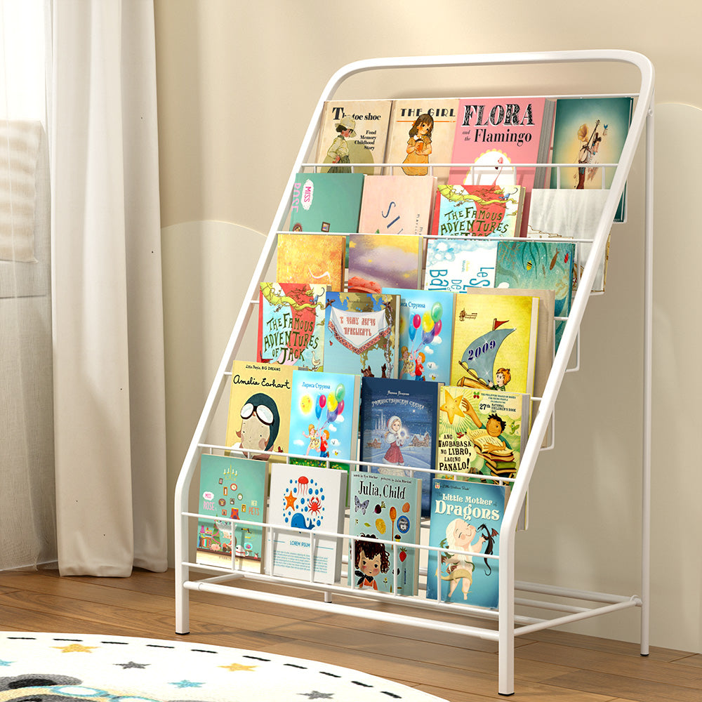 Bookshelf | 6 Tiers | Magazine Rack | Children Bookcase Organizer | Foldable