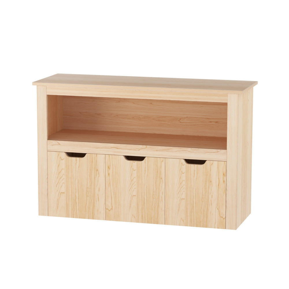 Bookshelf | 3-Drawer Storage Organiser | Wooden Bookcase for Toys & Books
