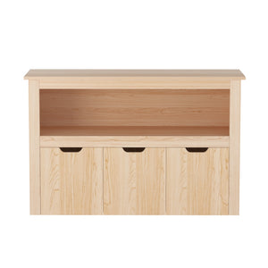 Bookshelf | 3-Drawer Storage Organiser | Wooden Bookcase for Toys & Books