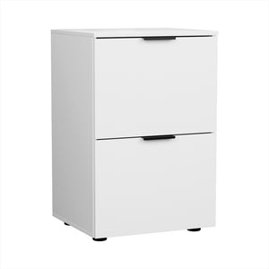 Artiss Filing Cabinet | Files Storage | Office Shelves | File Organiser | White | 2 Drawer