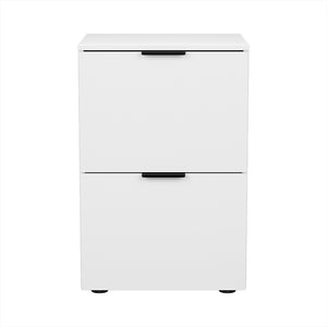 Artiss Filing Cabinet | Files Storage | Office Shelves | File Organiser | White | 2 Drawer