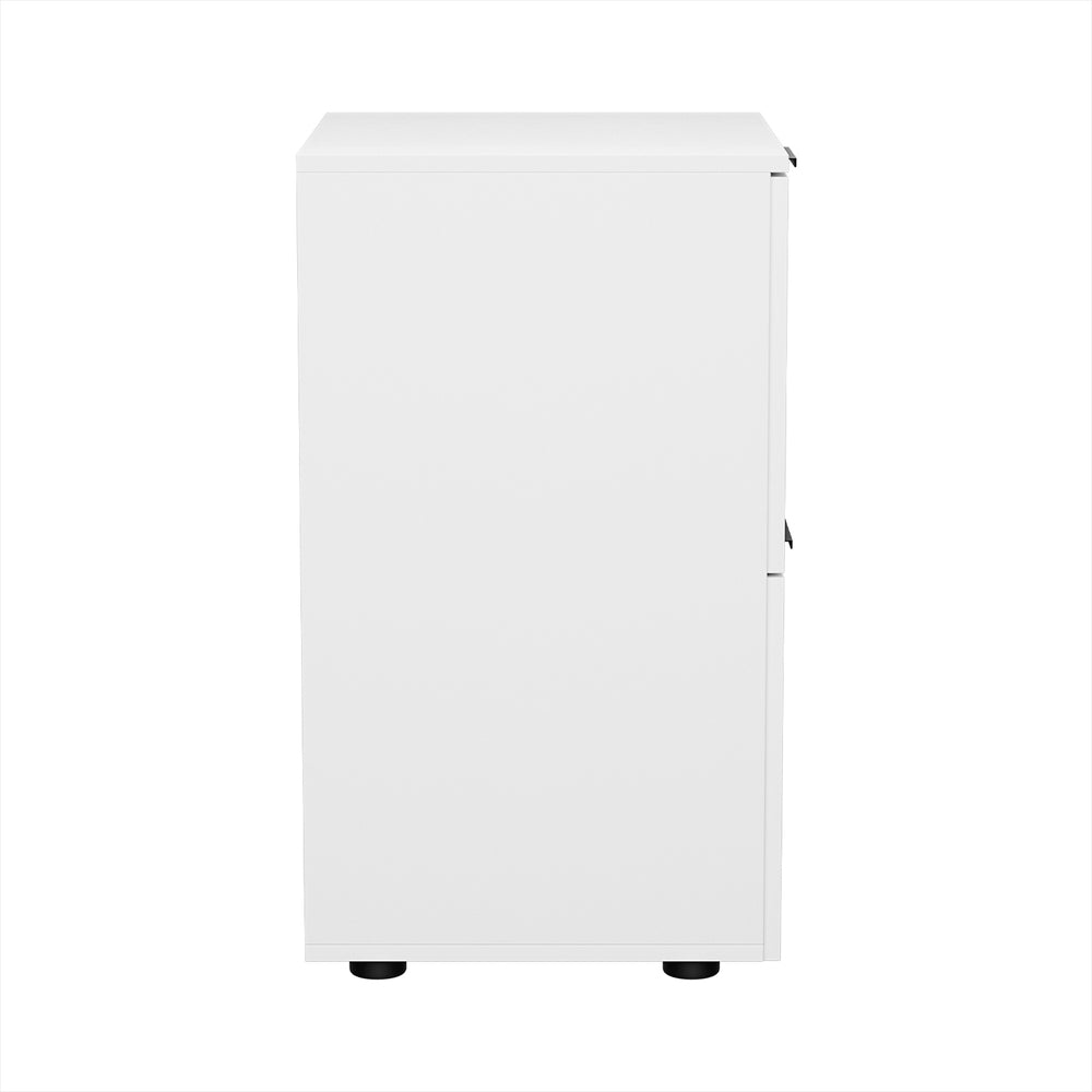 Artiss Filing Cabinet | Files Storage | Office Shelves | File Organiser | White | 2 Drawer