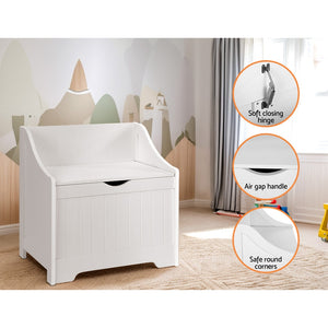 Toy Box Chest | Children Storage | Clothes Toys Organizer | Square