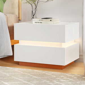 Smart Bedside Table | LED Lights | Wireless Charging | Ada Modern Design