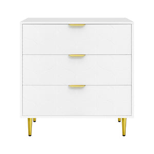 Artiss Chest of Drawers | 3 Drawer Lowboy Cabinet | White