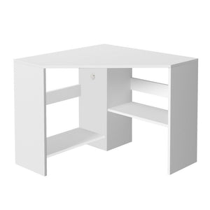 Corner Computer Desk | L-Shape | Shelves + CPU Stand | Workstation