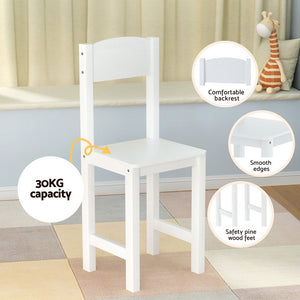 Keezi Kids Table and Chair Set | Children Study Play Toys Desk | Cabinet Storage