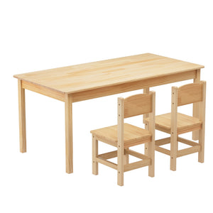 Kids Table & 2 Chairs Set | Pinewood Construction