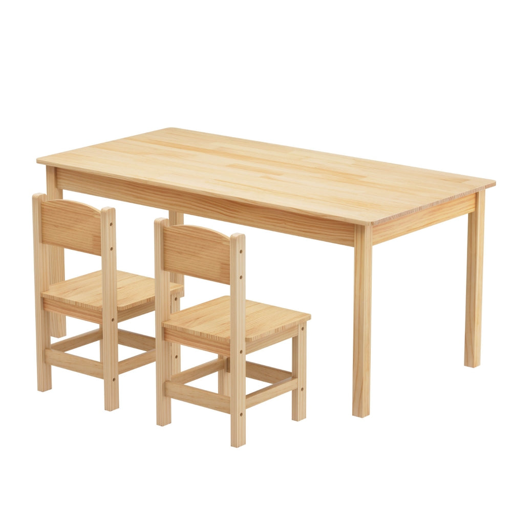 Kids Table & 2 Chairs Set | Pinewood Construction