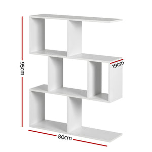 Artiss Floating Wall Shelf Bookshelf 3-Tier Display Storage Organiser White