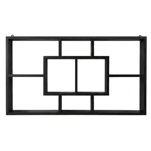 Floating Wall Bookshelf | Wall Mounted Storage | Black