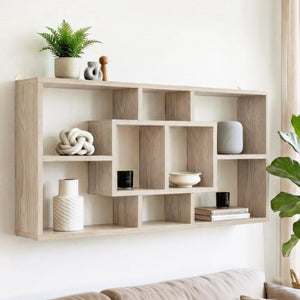 Wall Mounted Floating Bookshelf | Display Shelf | Wood Finish