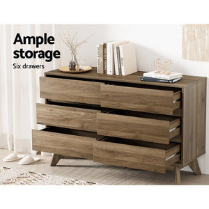 6 Chest of Drawers | XAVI | Walnut