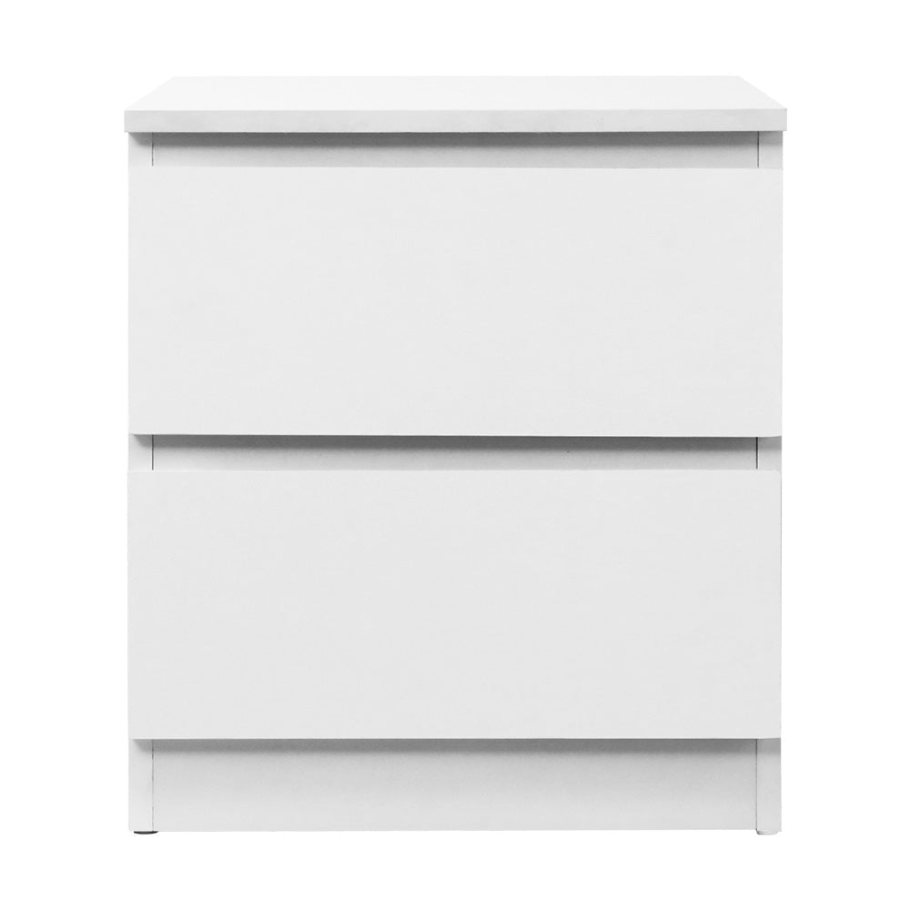 Bedside Table | 2 Drawers | PEPE | White