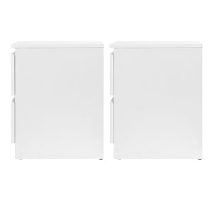 Artiss Bedside Tables | 2X | PEPE | 2 Drawers | White