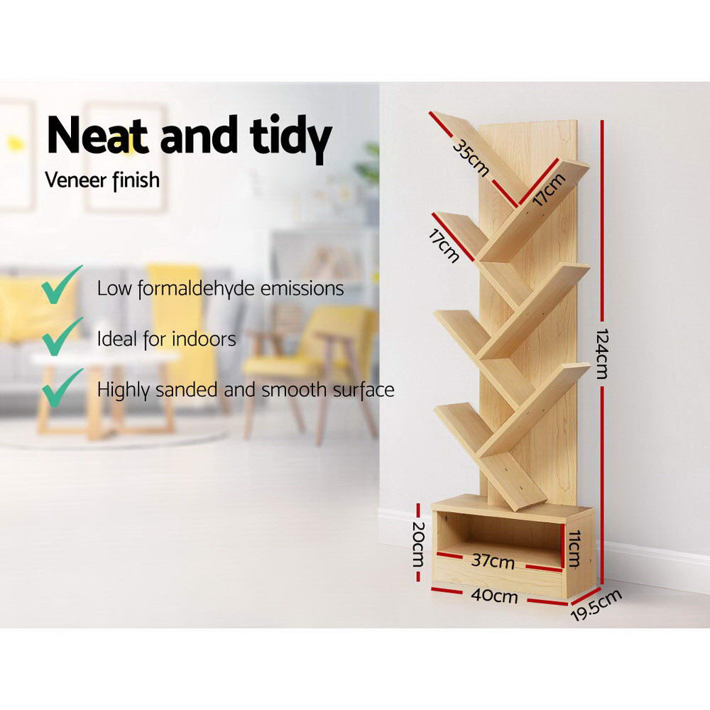 Tree Bookshelf | 7 Tiers | ECHO | Oak