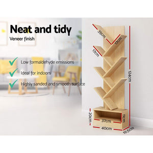 Tree Bookshelf | 7 Tiers | ECHO | Oak