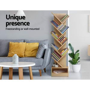 Tree Bookshelf | 9 Tiers | ECHO | Oak