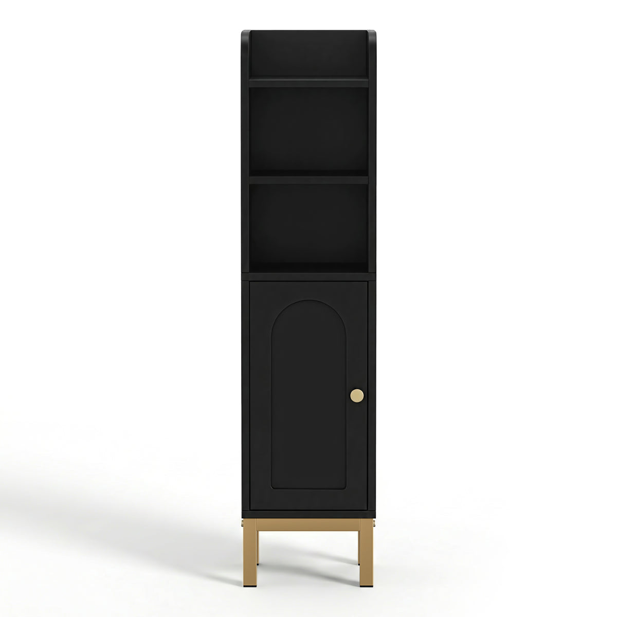 Bathroom Storage Cabinet | Floor Organiser | Toilet Corner | Adjustable | Black