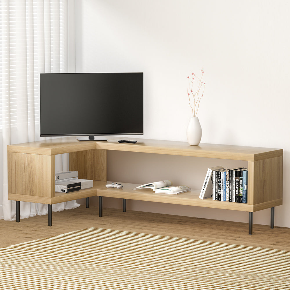 Entertainment Unit | Corner TV Cabinet | Storage Shelf | Bevis