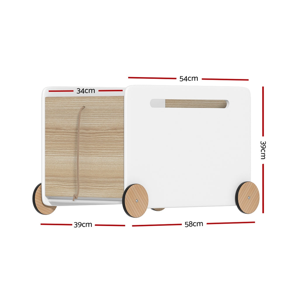 Toy Box Container | Children Chest Storage | Clothes Organizer with Wheels