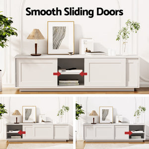 Artiss TV Unit | Entertainment Storage Cabinet | 160cm | White