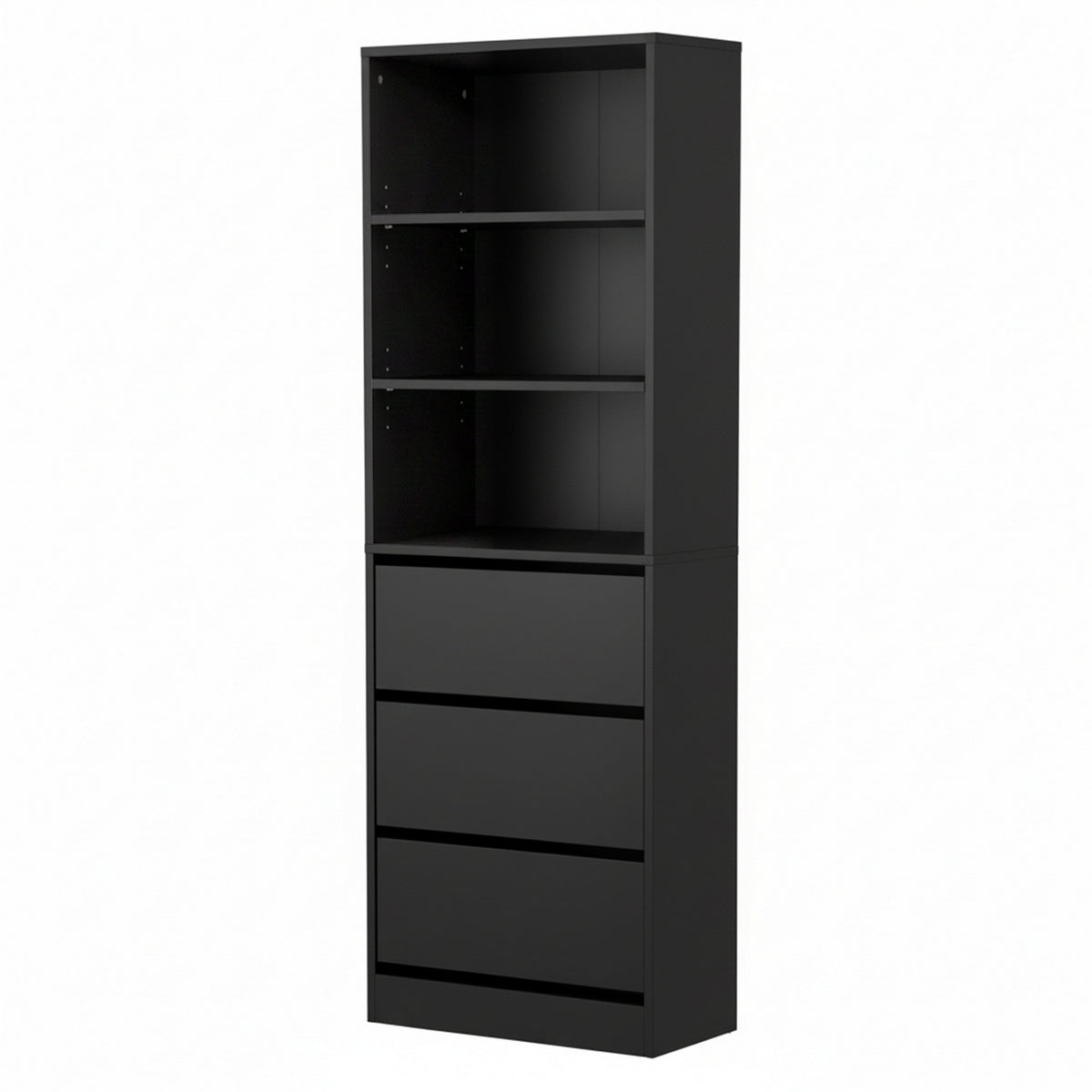 Tallboy Chest of Drawers | 3 Drawer Cabinet | Black