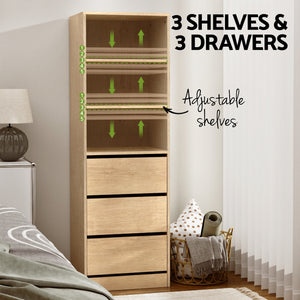 Tallboy Chest of Drawers | 3 Drawer Cabinet | Pine