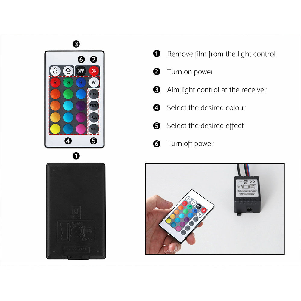 Entertainment Unit | TV Cabinet | LED | 130cm | White | Angus