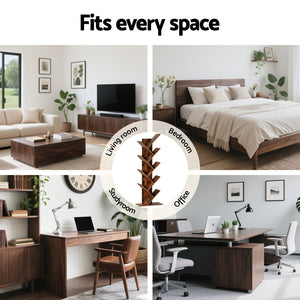 Tree Bookshelf | 9-Tier Freestanding Bookcase | Walnut Finish