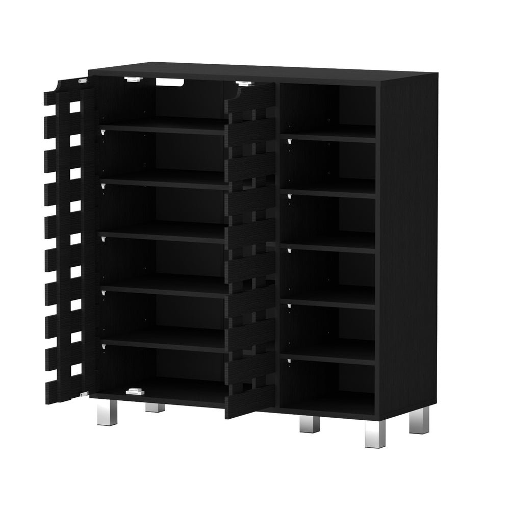 Artiss Shoe Rack Cabinet | 6 Tier Storage Shelf | Black