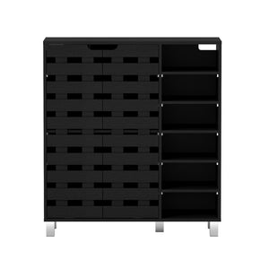 Artiss Shoe Rack Cabinet | 6 Tier Storage Shelf | Black