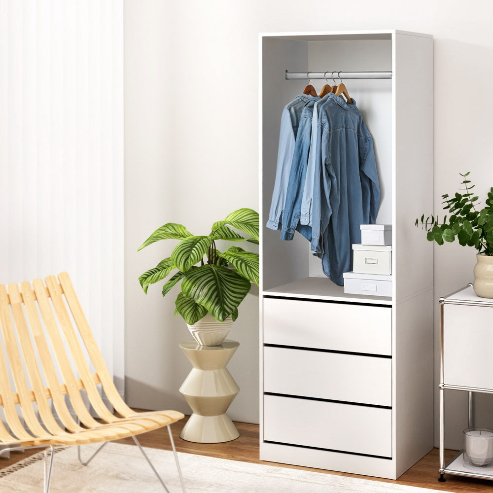 Artiss Wardrobe Closet | Clothes Storage Organizer | White