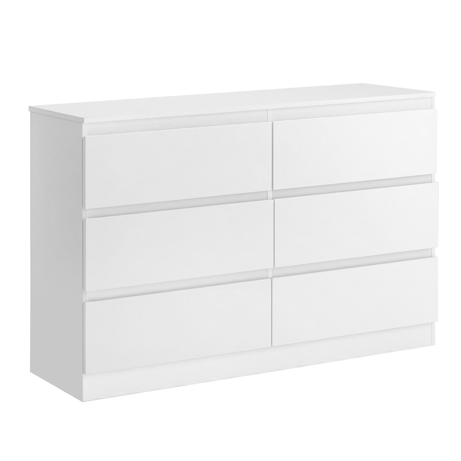 Chest of Drawers | 6 Drawer Lowboy | White