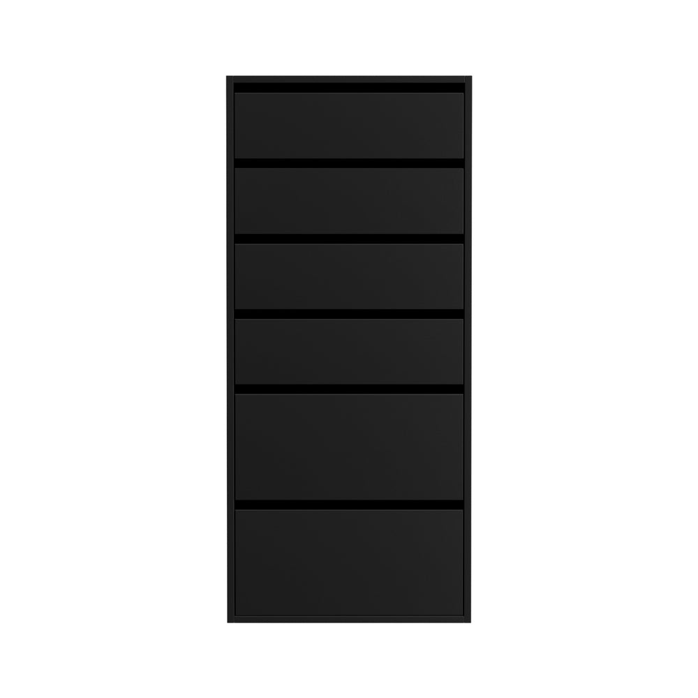 6 Drawer Tallboy | Dresser Storage Cabinet | Black