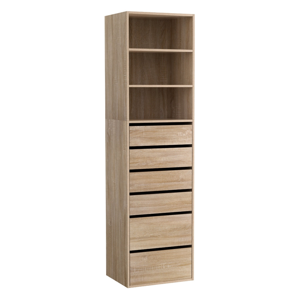 Tallboy Cabinet | 6 Drawers | Pine Finish