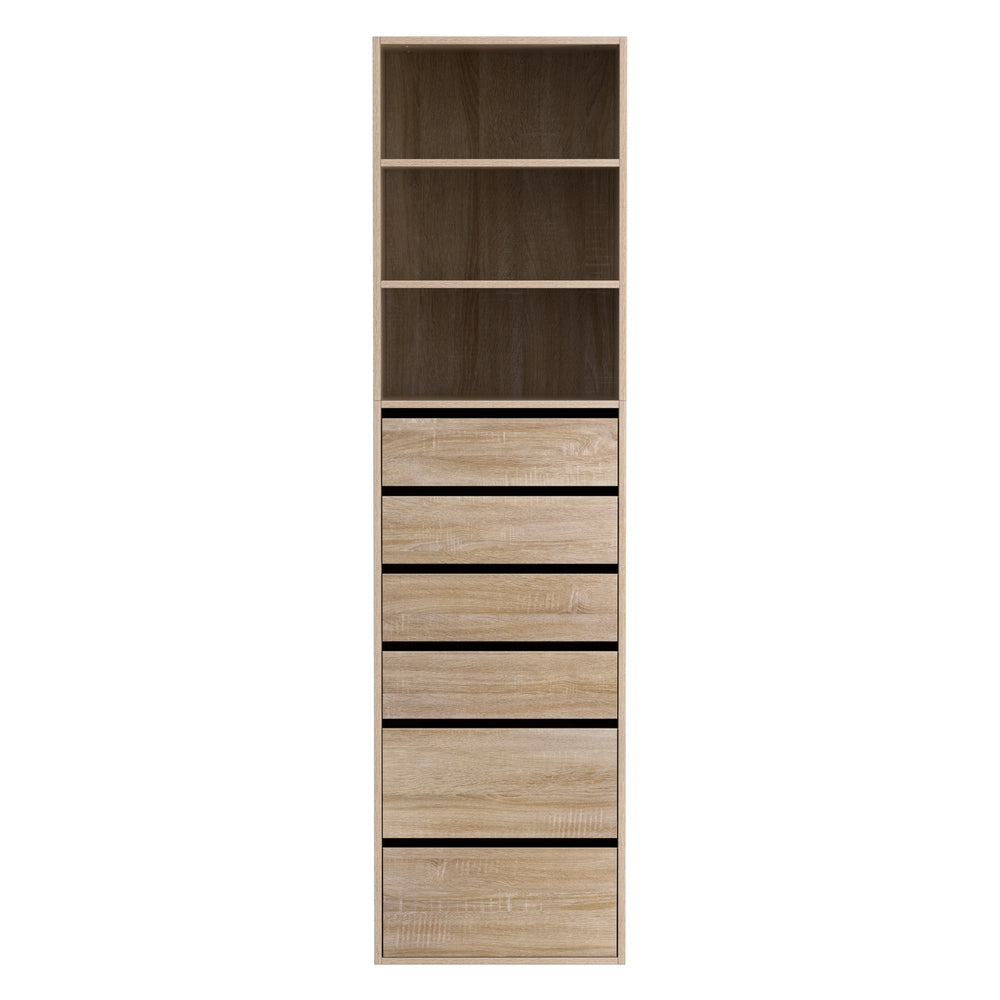 Tallboy Cabinet | 6 Drawers | Pine Finish