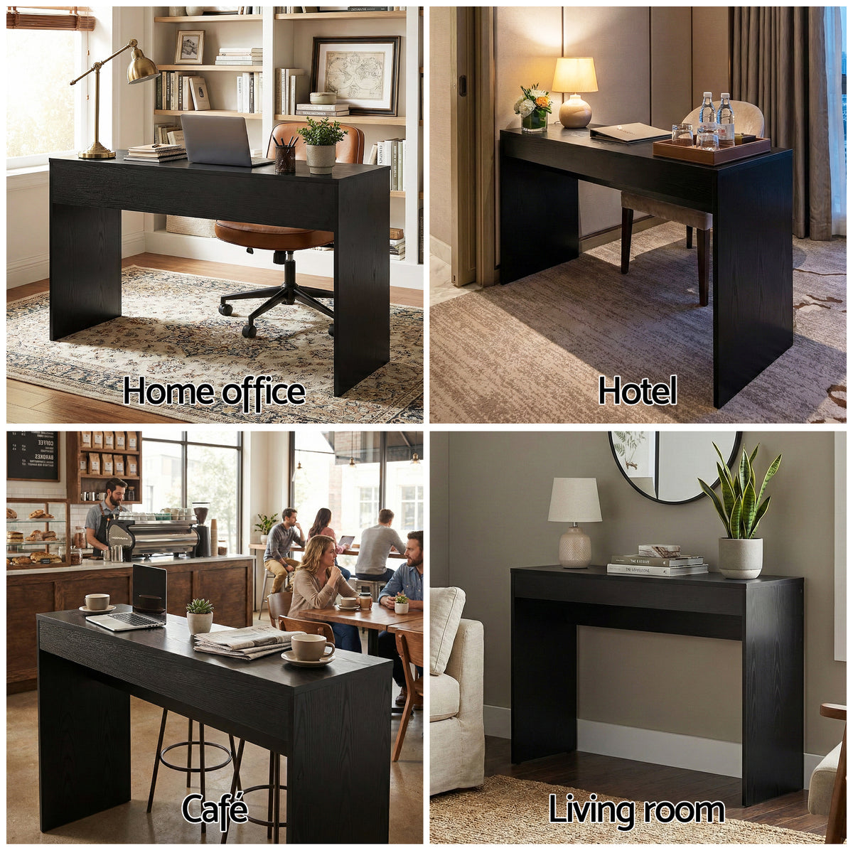 Console Table 120cm | Hallway Entryway Table | Black