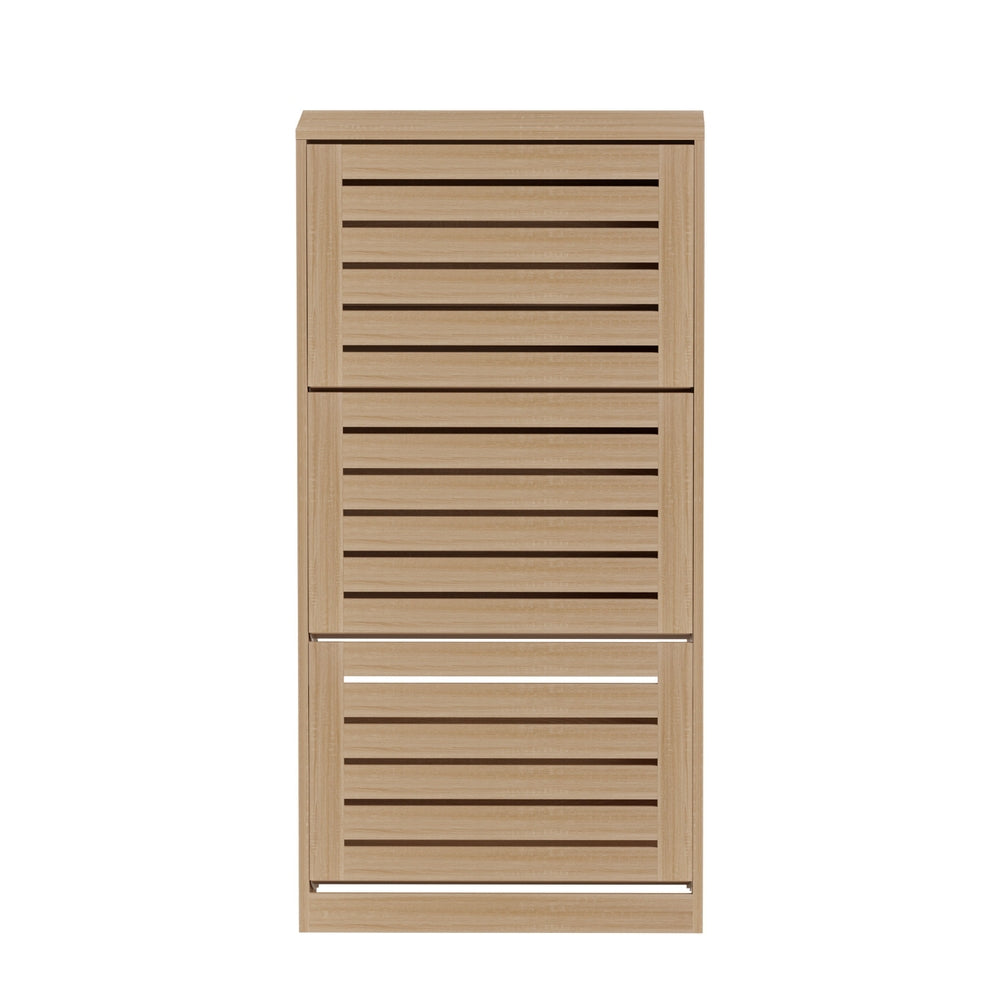 Artiss Shoe Cabinet | Storage Drawer | Holds 45 Pairs | Pine