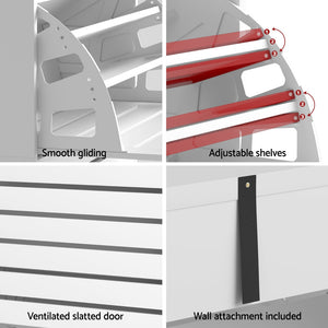 Artiss Shoe Cabinet | Storage Drawer | Holds 45 Pairs | White