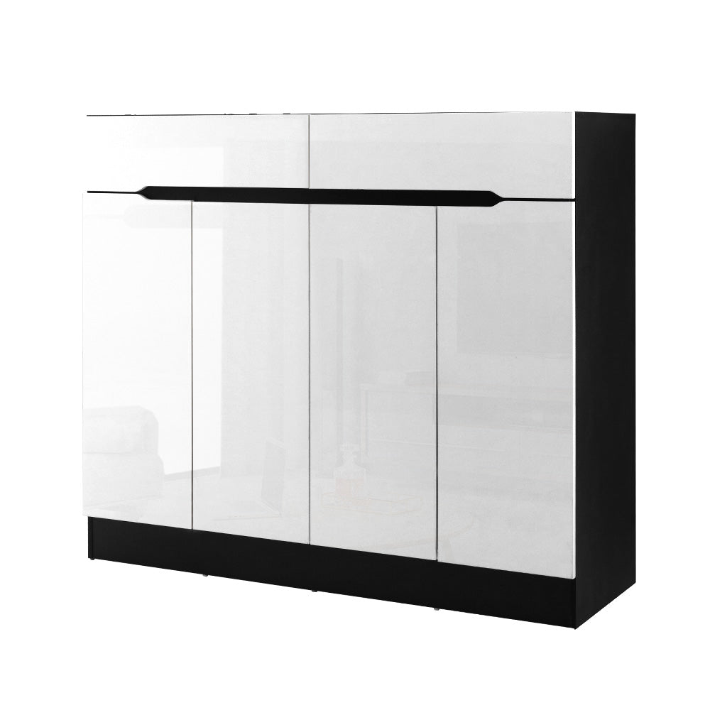 Shoe Rack Cabinet Storage | 120cm | w/Drawer | White | Lydia