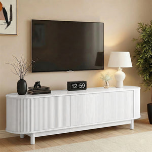 TV Unit 160cm | Entertainment Unit | Storage Cabinet | White