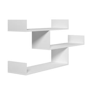 Wall Shelf | 3-Tier Floating Storage | White Finish