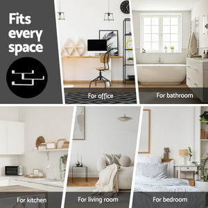 Wall Shelf | 3-Tier Floating Storage | White Finish