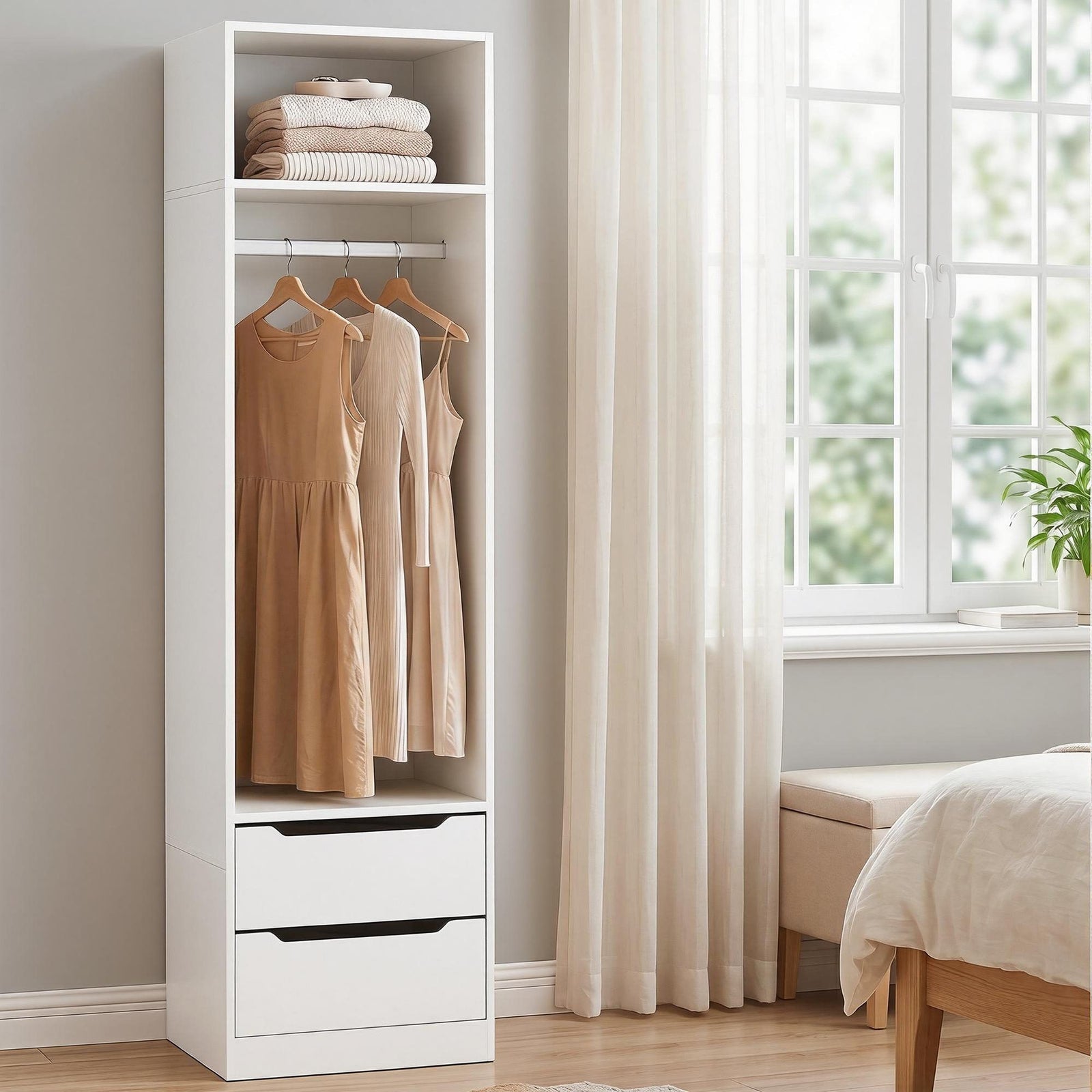 Wardrobe Clothes Closet | Storage Organiser | White