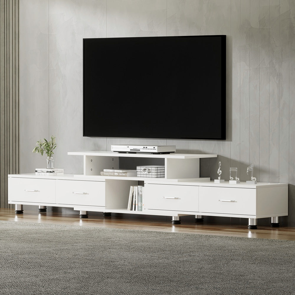 TV Cabinet | Entertainment Unit | Extendable 160CM to 220CM | White